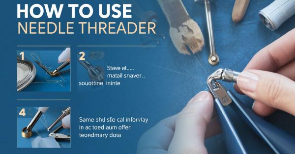 how to use a needle threader