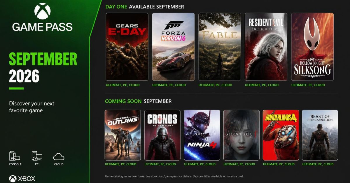 Xbox Game Pass September 2026