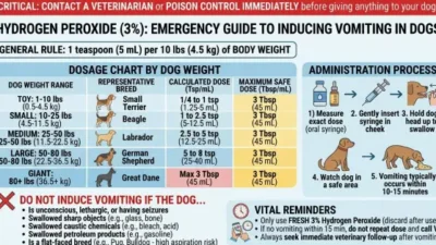 how much hydrogen peroxide to give dogs by weight