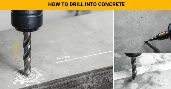 how to drill into concrete